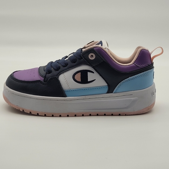 Champion Women's Drome Lo CB W Sneakers White/Navy/Candid/Mauve Size 6W, Used - Picture 9 of 12